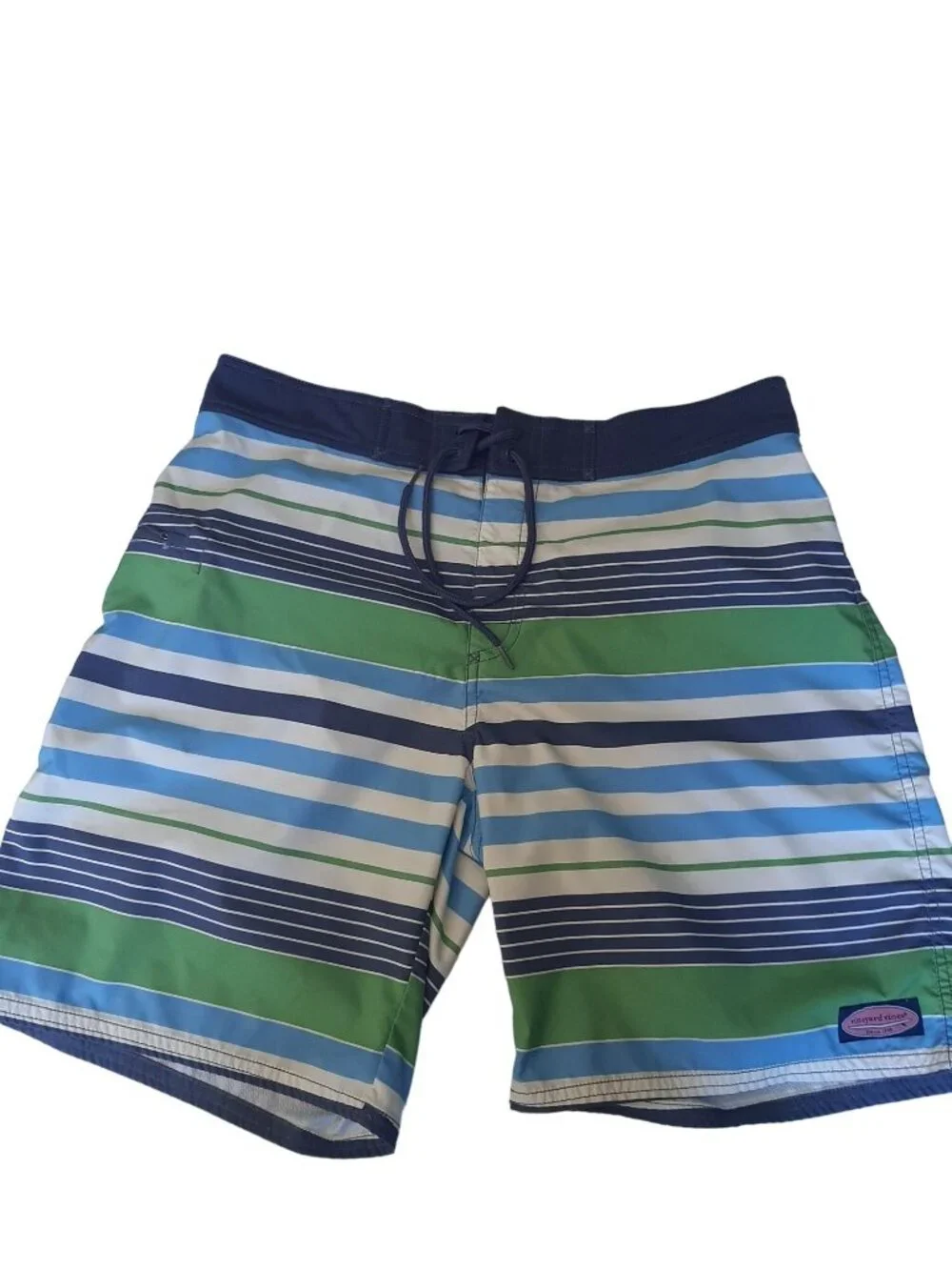 Vineyard Vines Colorful Striped Swim Trunks Size 34 Summer Beach Vacation - Picture 2 of 10